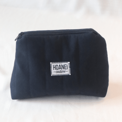 Pochette trapézoïdale bleu marine