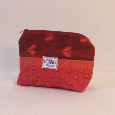 Pochette trapézoïdale bordeaux