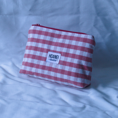 Pochette vichy rouge