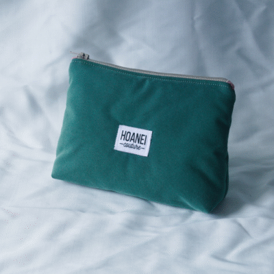 Pochette trapézoïdale verte